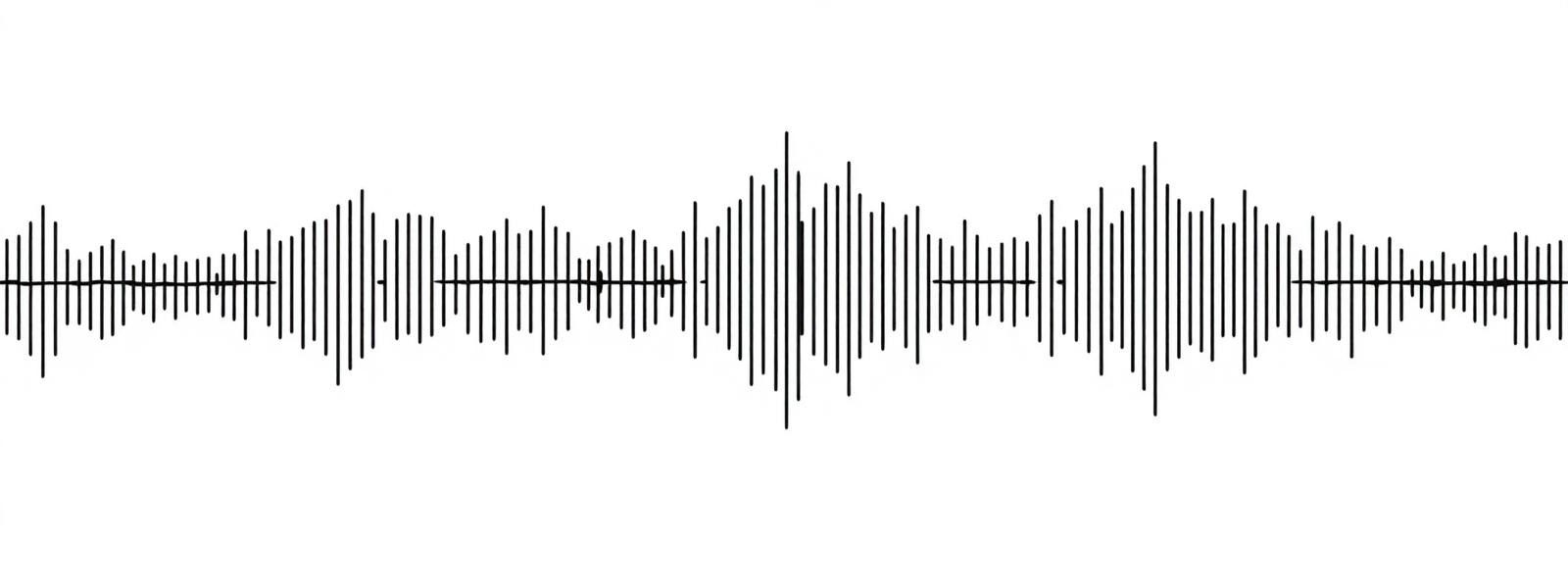 Ljudvåg som visualiserar AI-rösten